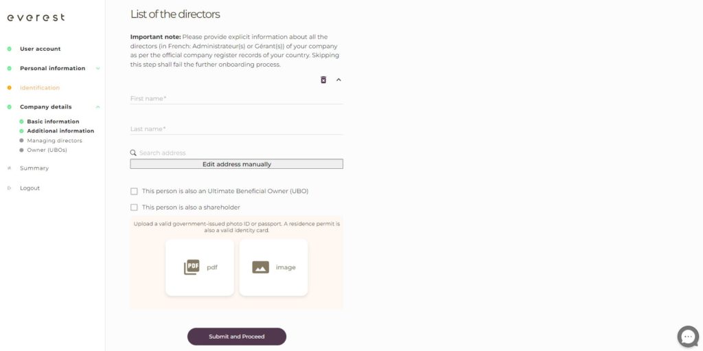 1. How to open an Everest account? Everestcard